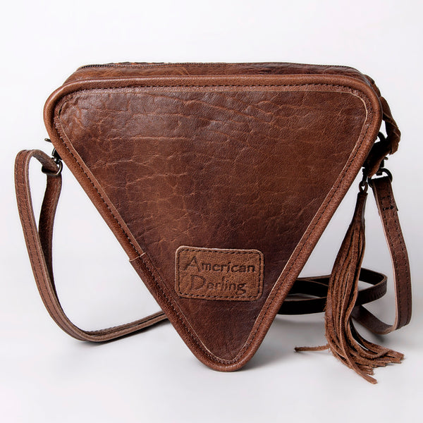 ADBG576 American Darling Hand Tooled Floral Carved Western Leather Cross body Bag