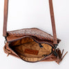 ADBG576 American Darling Hand Tooled Floral Carved Western Leather Cross body Bag