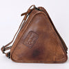 ADBG576 American Darling Hair-On Cowhide Western Leather Cross body Bag with Braided Edge