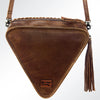 ADBG576 American Darling Hair-On Cowhide Western Leather Cross body Bag with Braided Edge