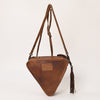 ADBG576 American Darling Hand Tooled Floral Carved Western Leather Cross body Bag
