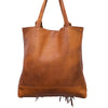 ADBGM119 Genuine Leather Fringe Tote - Western Knotted Strap Shoulder Bag