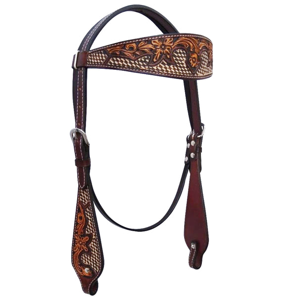 BER101-Western Leather Headstall