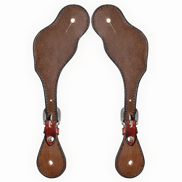BER101-Western American Leather Spur Strap