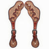BER101-Western American Leather Spur Strap