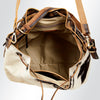 LC-ADBGI125B Hair-On Hide Drawstring Bucket Bag - Western Cowhide Purse with Adjustable Strap