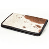 LC-ADBGI129 Hair-On Hide Western Wallet - Genuine Cowhide Zip-Around Leather Purse