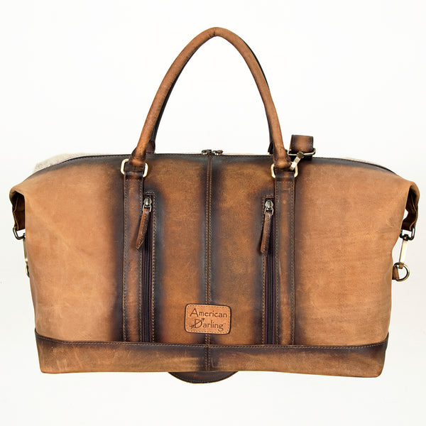 LC-ADBGI134 Duffel Hair On Genuine Western Leather Women Bag