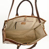 LC-ADBGI135 Hair-On Hide Leather Tote - Western Cowhide Handbag with Shoulder Strap