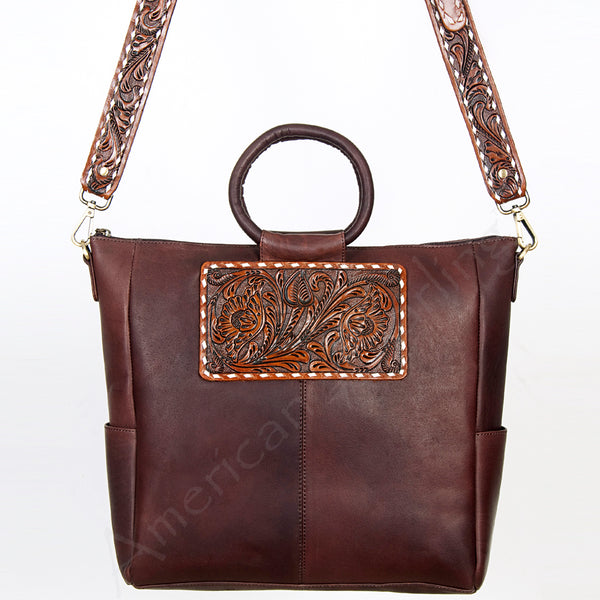 LC-ADBGI143B Tote Genuine Western Leather Women Bag