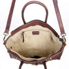 LC-ADBGI151B Tooled Leather Burgundy Western Satchel - Genuine Handcrafted Purse
