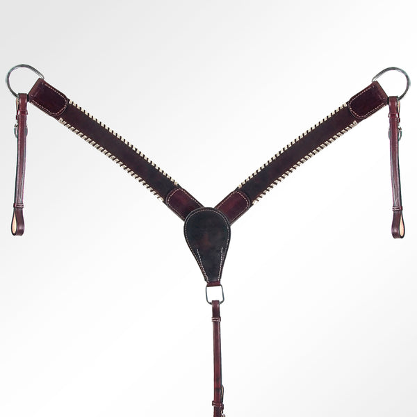 LC-ADPAF123-BC Western Leather Breast Collar