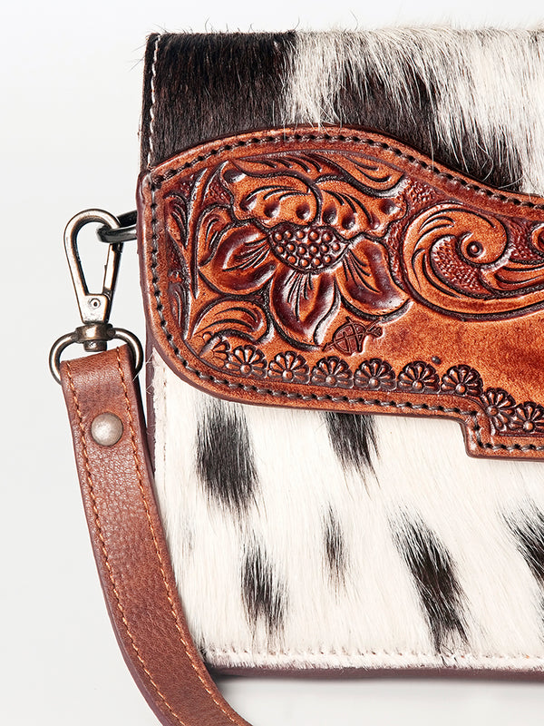 LC-ADBGZ280 Wallet Hair-On Genuine Western Leather Women Bag