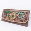 ADBGM102 Western Floral Tooled Leather Wallet - by American Darling