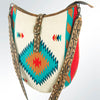 ADBG580 American Darling Hand Tooled Floral Carved & Saddle Blanket Western Tote Bag