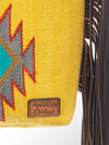 ADBG510 American Darling Tooled Leather & Saddle Blanket Crossbody Bag Western Fringe Purse