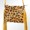 ADBG109 American Darling Hair-On Cowhide Crossbody Bag with Fringe