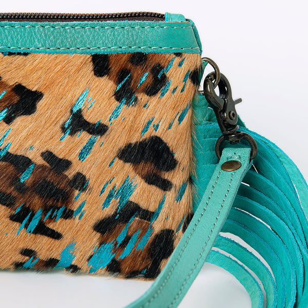 ADBGS142 Mini Crossbody - Hair-On Leather Fringe Bag with Removable Strap