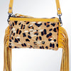 ADBGS142 Mini Crossbody - Hair-On Leather Fringe Bag with Removable Strap