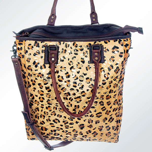 ADBG592 American Darling Hair-On Cowhide Western Leather Tote Bag