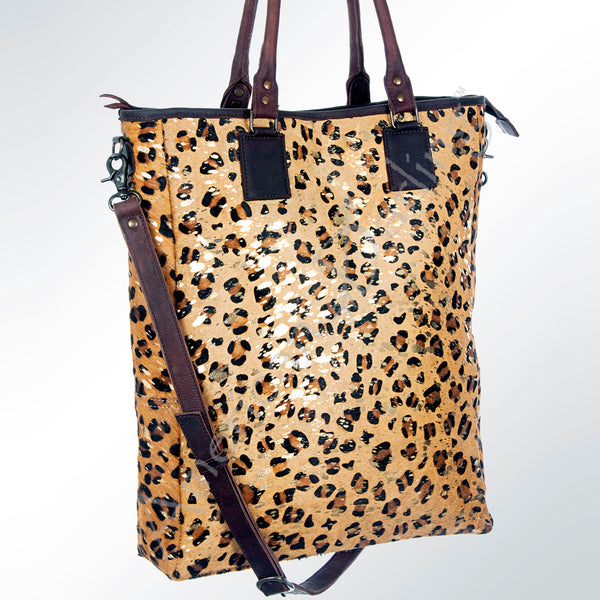 ADBG592 American Darling Hair-On Cowhide Western Leather Tote Bag