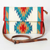 ADBG594 American Darling Hand Woven Saddle Blanket Western Leather Small Cross body Bag