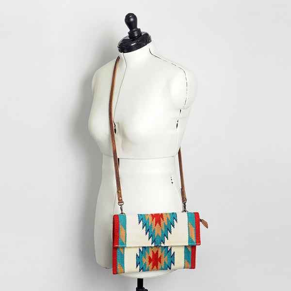 ADBG594 American Darling Hand Woven Saddle Blanket Western Leather Small Cross body Bag