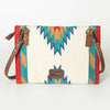 ADBG594 American Darling Hand Woven Saddle Blanket Western Leather Small Cross body Bag