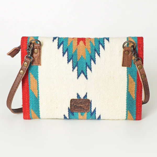 ADBG594 American Darling Hand Woven Saddle Blanket Western Leather Small Cross body Bag