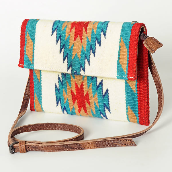 ADBG594 American Darling Hand Woven Saddle Blanket Western Leather Small Cross body Bag