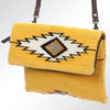 ADBG595 American Darling Hand Woven Saddle Blanket Western Leather Cross body Bag
