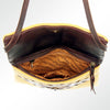 ADBG595 American Darling Hand Woven Saddle Blanket Western Leather Cross body Bag