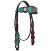 BER104-Western Leather Headstall