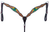 BER109-Western Leather Breast Collar