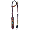 BER111-Western Leather One Ear Headstall