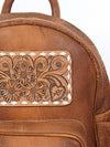 ADBG600 American Darling Hand Tooled Floral Carved & Hair-On Cowhide Western Backpack Bag