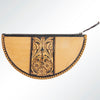 ADBG601 American Darling Hand Tooled Floral Carved & Braided Western Leather Taco Bag