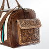 ADBG605 American Darling Hand Woven Saddle Blanket Western Leather Duffel Bag