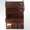 ADBG607 American Darling Hand Tooled Floral Carved & Saddle Blanket Western Leather Small Cross body Bag
