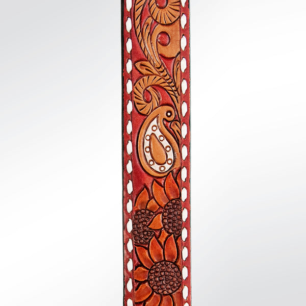 LC-ADSTF148 Hand Tooled Genuine Leather Handle Strap