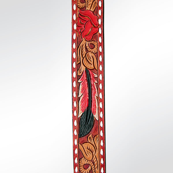 LC-ADSTF149Hand Tooled Genuine Leather Handle Strap