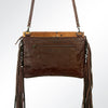 ADBG640 American Darling Hair-On Cowhide Western Small Cross body Bag with Fringes