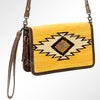 ADBG641 American Darling Hand Woven Saddle Blanket Western Leather Organiser Bag