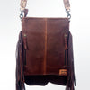 ADBG611 American Darling Handcrafted Western Leather Large Cross body Bag with Fringes