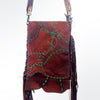 ADBG611 American Darling Handcrafted Western Leather Large Cross body Bag with Fringes