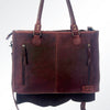 ADBG615 American Darling Handcrafted Western Leather Tote Bag with Buck Stitching