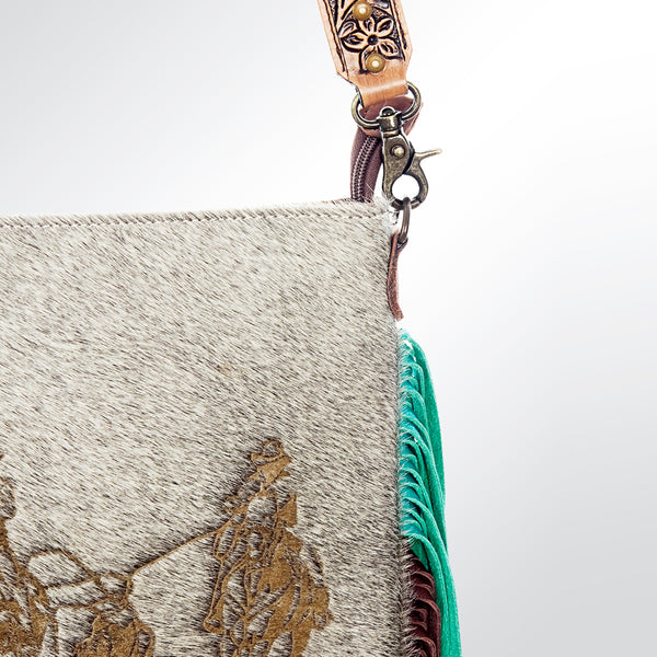 LC-ADBG648 Crossbody Hair-On Genuine Western Leather Women Bag