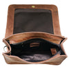 ADBGM109 Fringed Leather Western Crossbody Bag - Painted Artwork