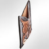 ADCCF103 Hand-Tooled Leather Card Holder - Western Horse & Floral Design