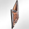 ADCCF103 Hand-Tooled Leather Card Holder - Western Horse & Floral Design